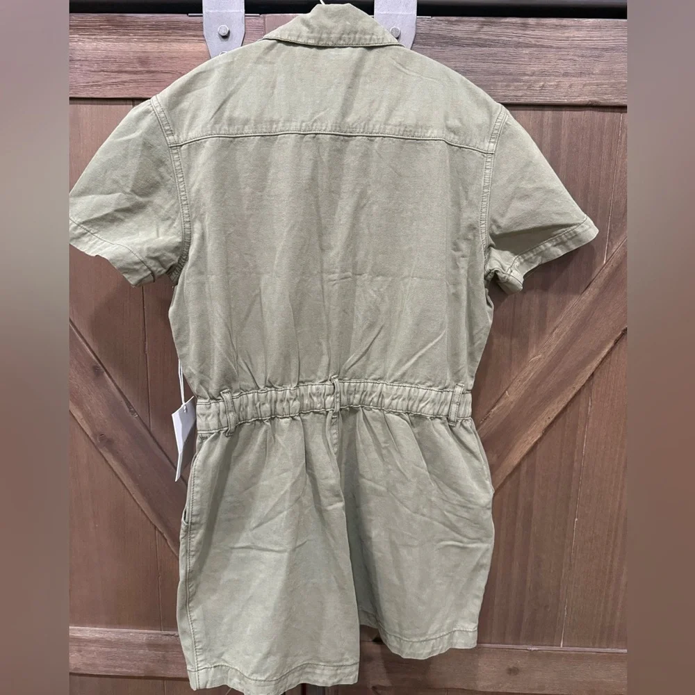 KanCan Olive Green Utility‎ Romper